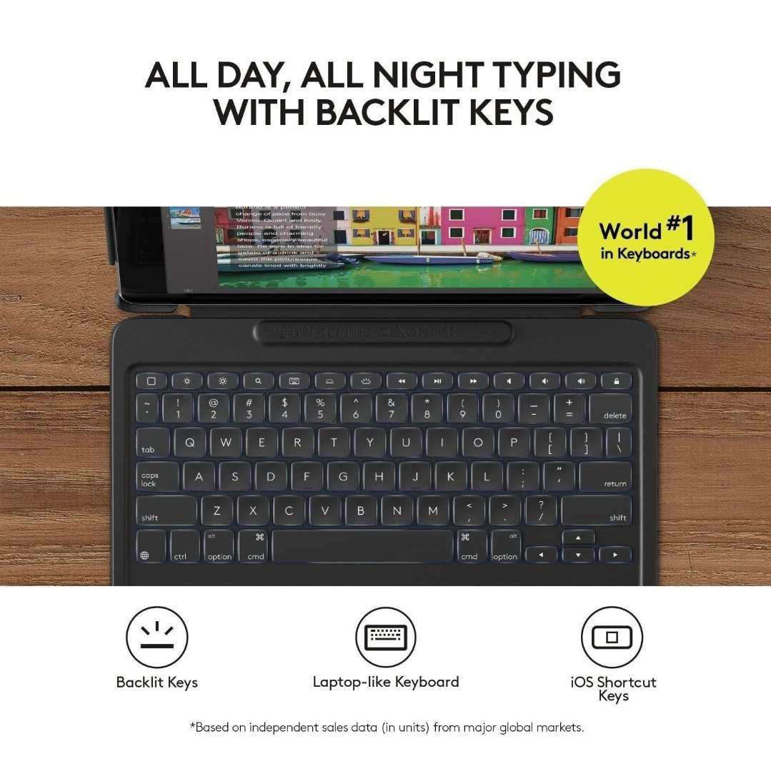 Logitech Slim Combo Keyboard Case for iPad Pro 10.5 inch