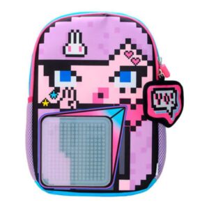 Upixel U18-012 Barbie Backpack – Purple | Fun & Creative Kids Backpack with Pixel Panel