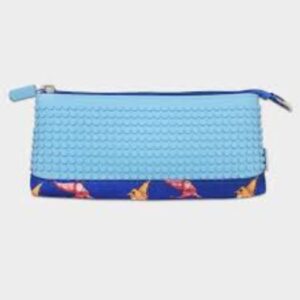 Upixel WY-B002-A Bright Color Pencil Case – Blue Dinosaur | Fun & Customizable Pencil Case (21 x 10 x 5 cm)