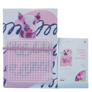 Upixel U18-016 The Union of the Little Diary – Pink | Creative & Stylish Pixel Art Diary (21.8 x 15 cm)