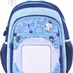Upixel U18-015 Space Man School Bag – Blue | Creative Kids Backpack with Pixel Panel (28 x 37 x 15 cm)