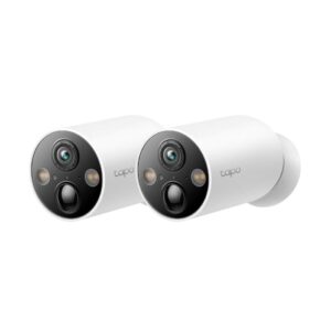 Tapo TP-Link C425 Pack of 2 Wire-Free Indoor/Outdoor 2K QHD Battery powered 300 days.